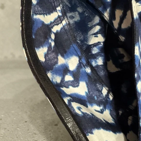 Diane von Furstenberg Nora Midi Dress Tie Dye Tiger Blue/White NWT Size 14 - Picture 10 of 16